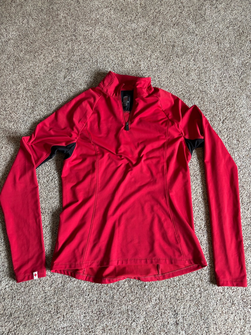 Specialized Red Quarter-Zip Performance Pullover
